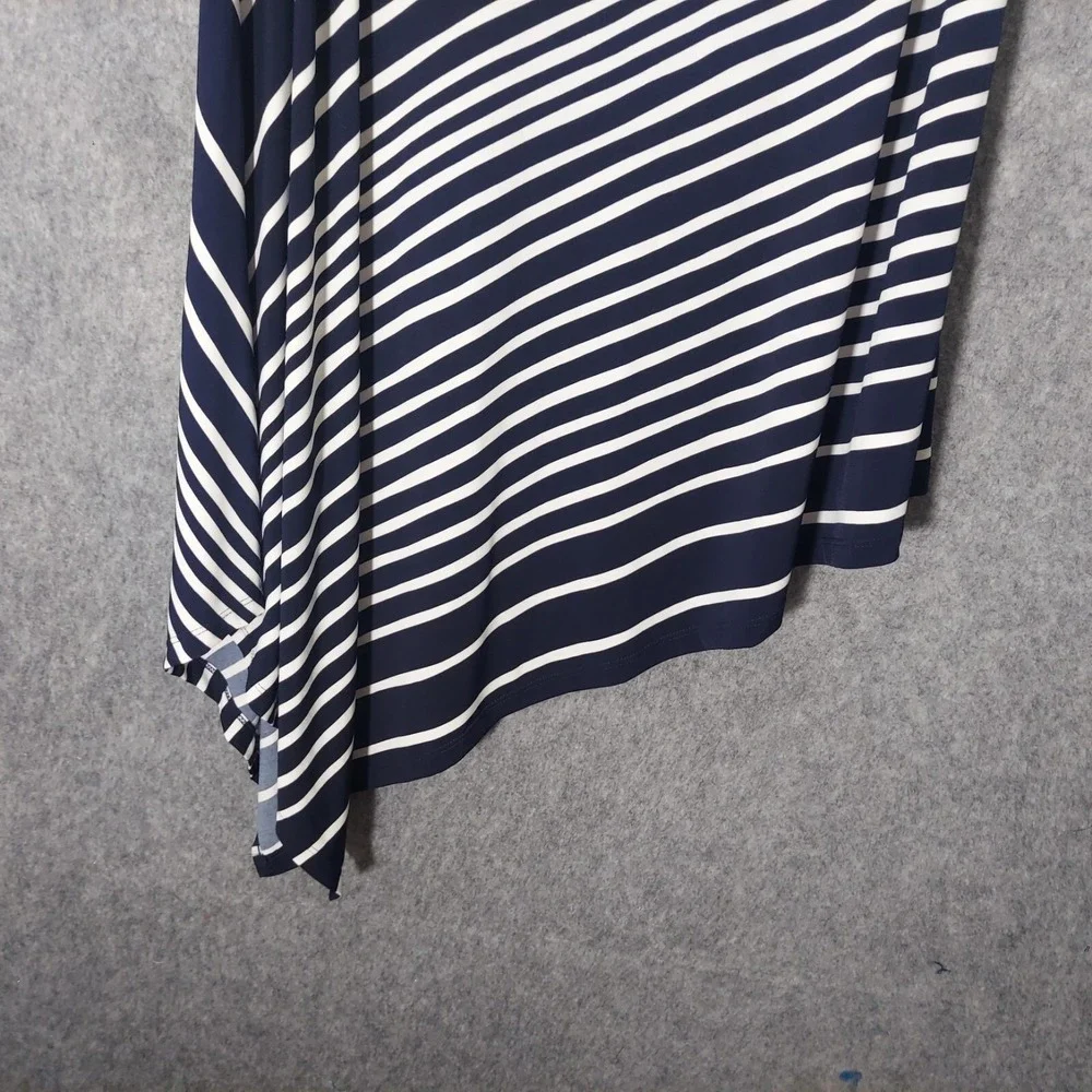Chicos Size 2 L‎ Skirt Slinky Stretch Flowy Asymmetric Lightweight Comfort Fit